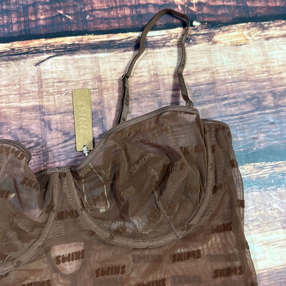 RELISTED Skims After Hours Logo Slip Dress Lingerie - Picture 9 of 14